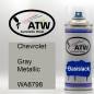 Preview: Chevrolet, Gray Metallic, WA8798: 400ml Sprühdose, von ATW Autoteile West.